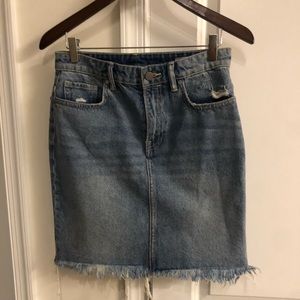 NWT ALLSAINTS DENIM SKIRT SIZE 6